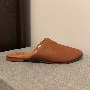 Toms Brown Leather Jutti Mule